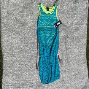 Girls Paper dill hi-low dress